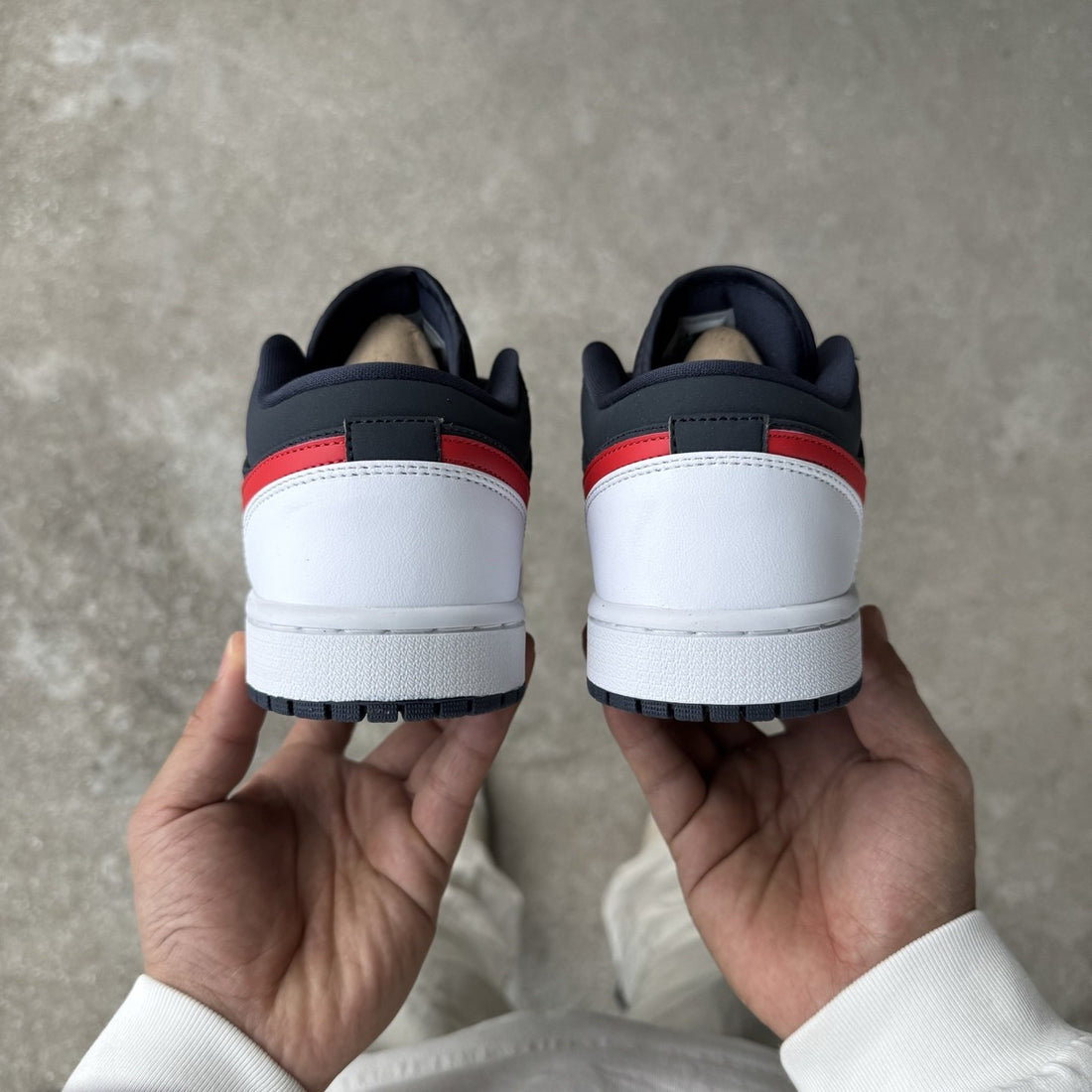 Air Jordan 1 Low Black Navy Red