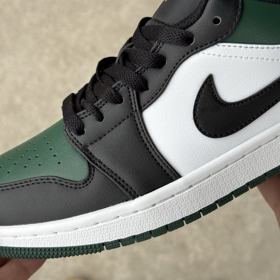 Air Jordan 1 Low Black Noble Green