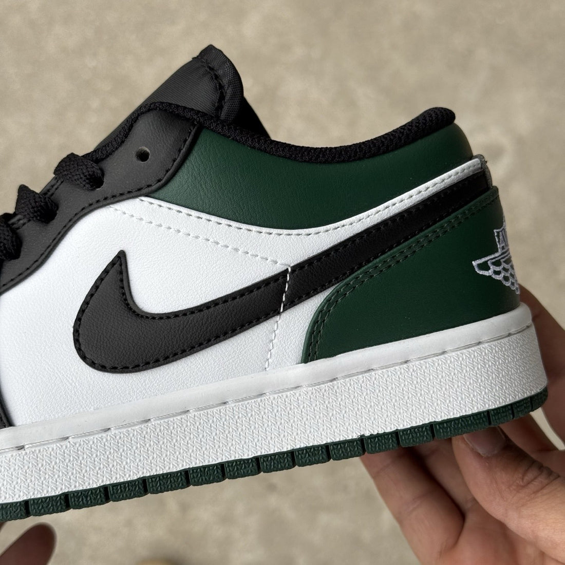 Air Jordan 1 Low Black Noble Green