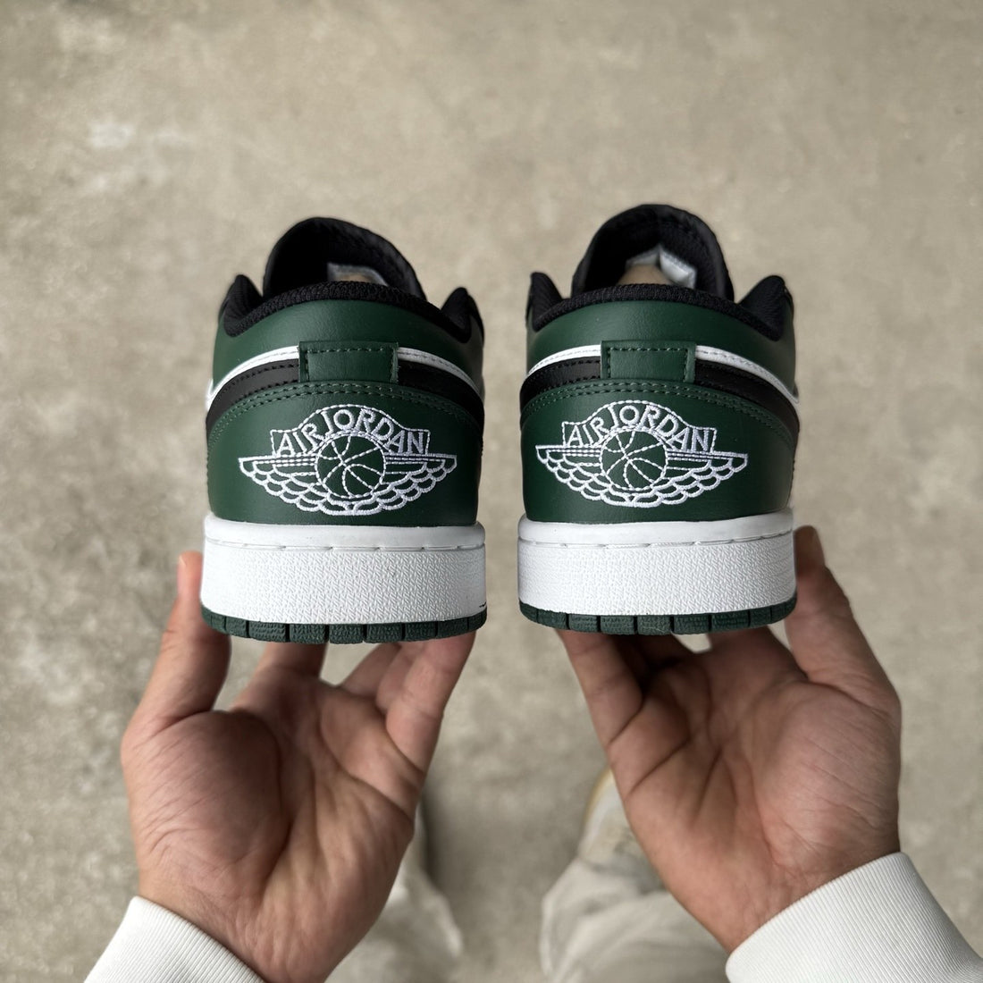 Air Jordan 1 Low Black Noble Green