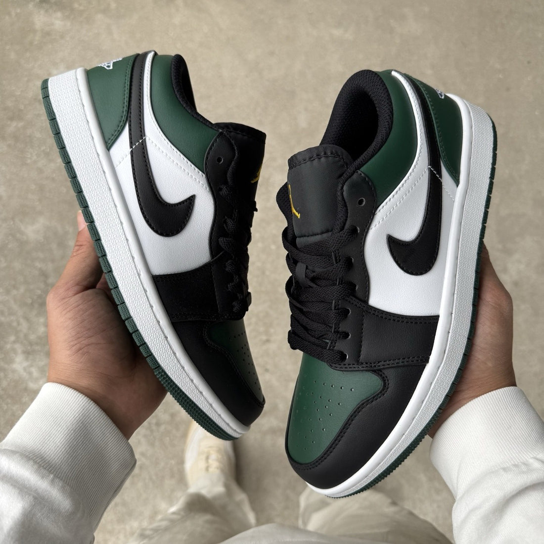 Air Jordan 1 Low Black Noble Green