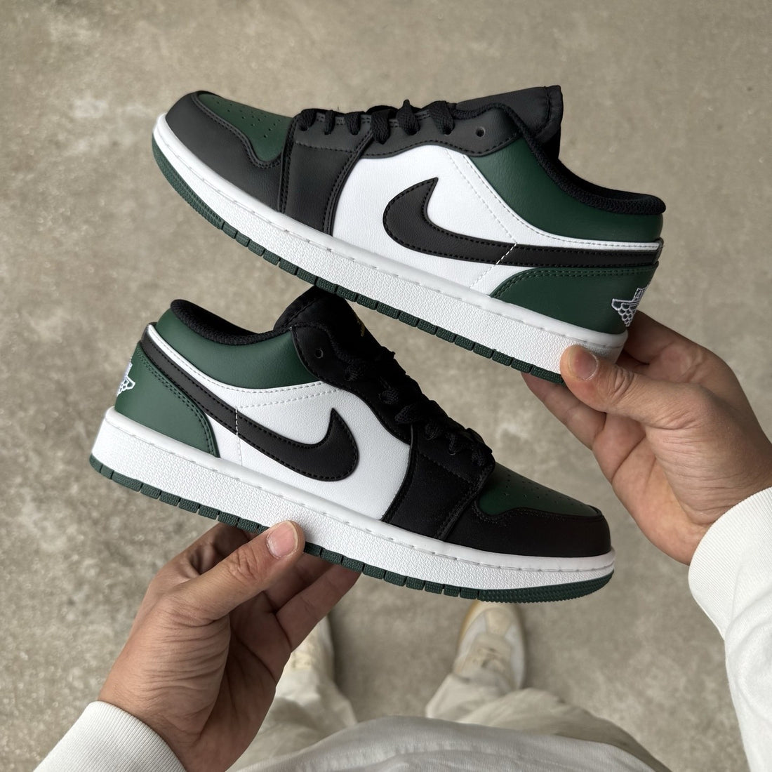 Air Jordan 1 Low Black Noble Green