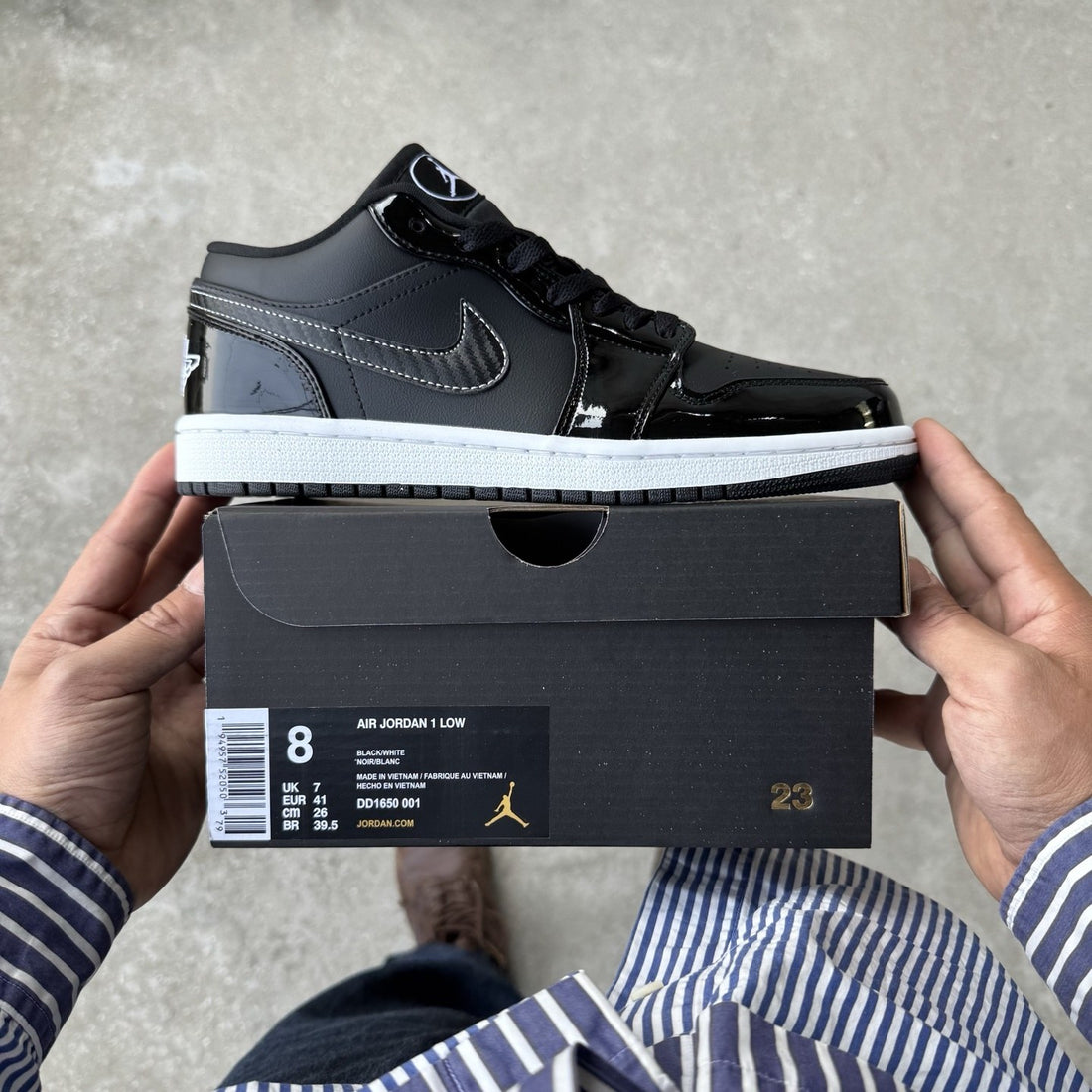 Air Jordan 1 Low Black Patent