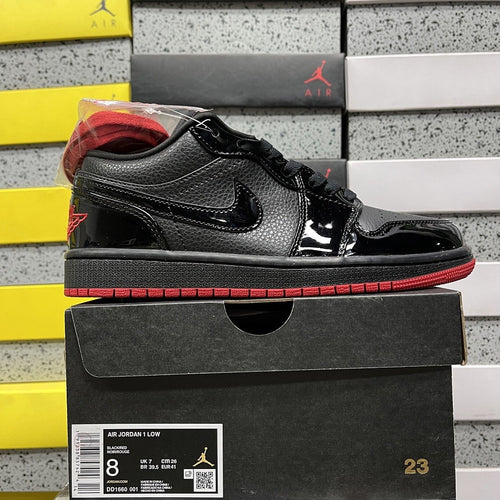 Air Jordan 1 Low Black Patent Bred
