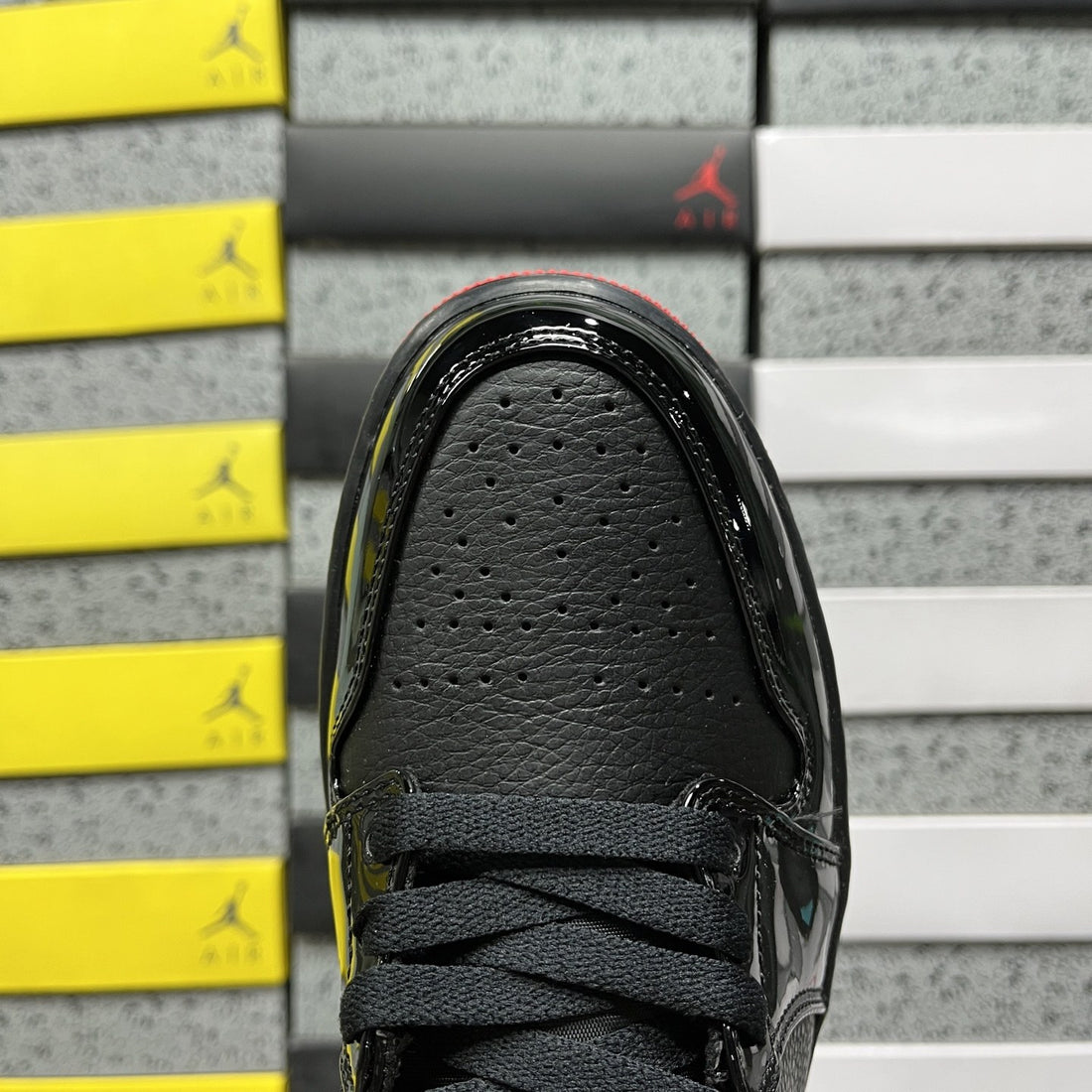 Air Jordan 1 Low Black Patent Bred