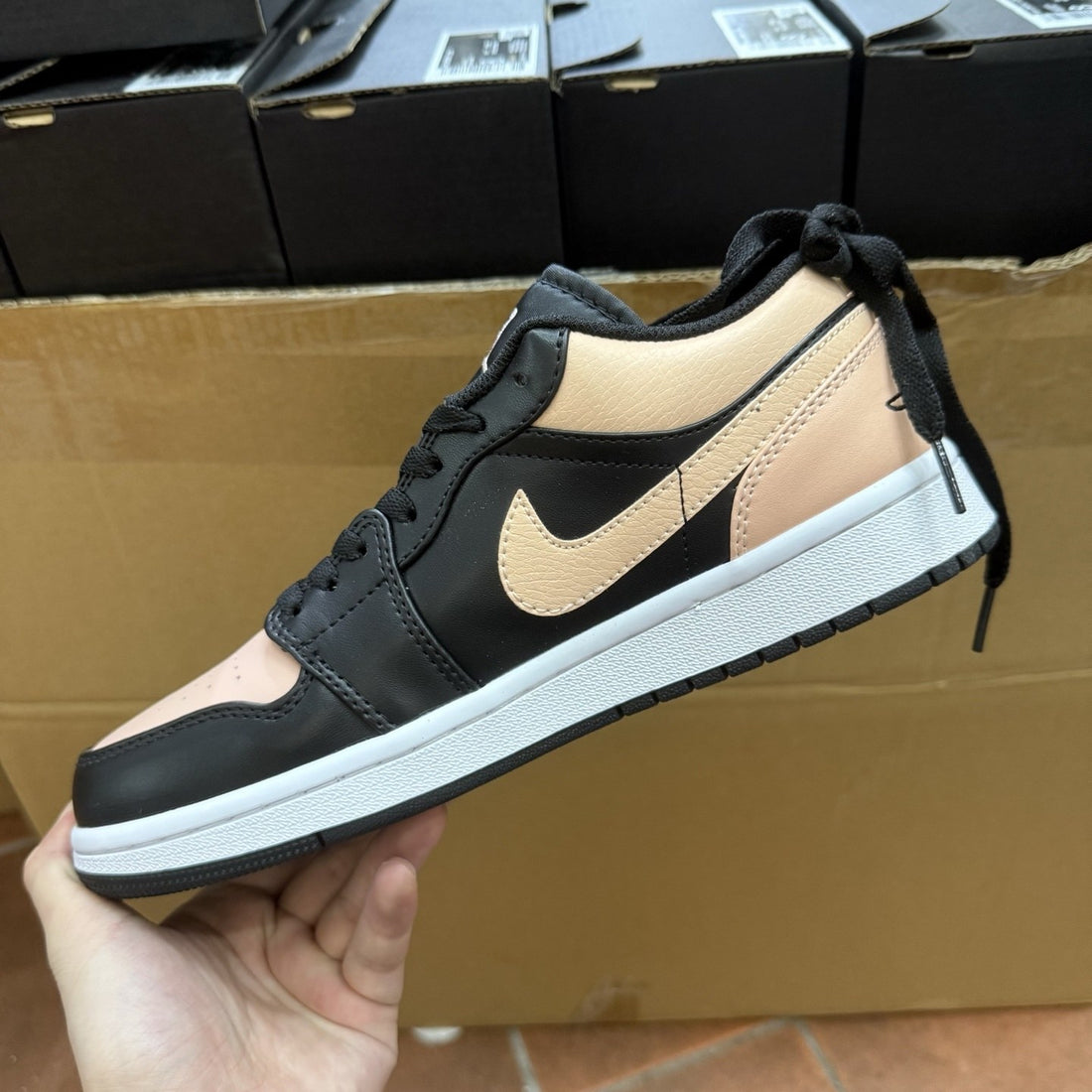 Air Jordan 1 Low Black Peach Ice