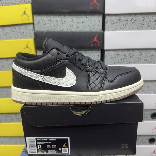 Air Jordan 1 Low Black Quilted