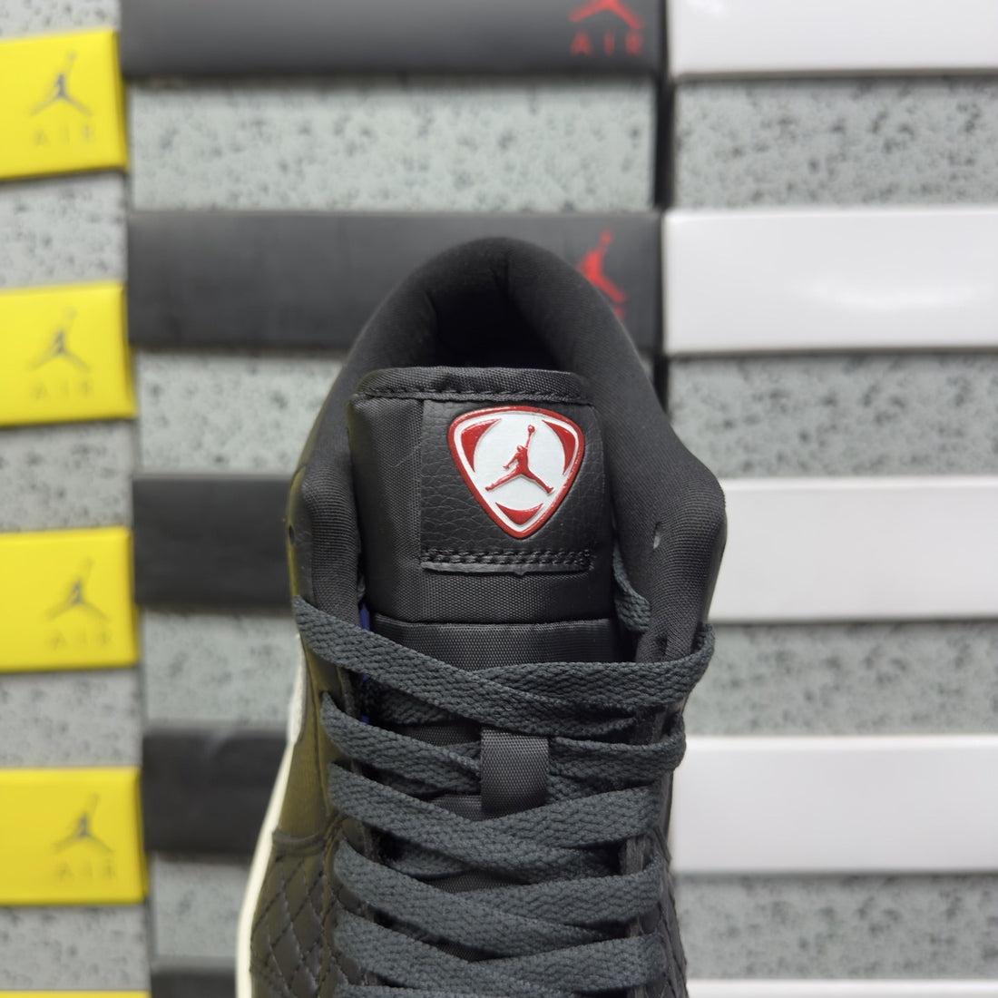 Air Jordan 1 Low Black Quilted
