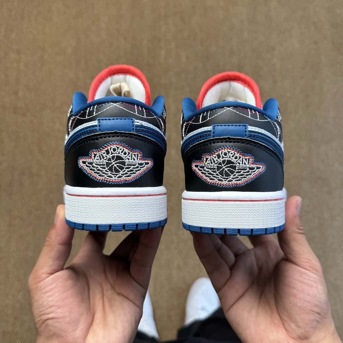 Air Jordan 1 Low Black Royal Swoosh