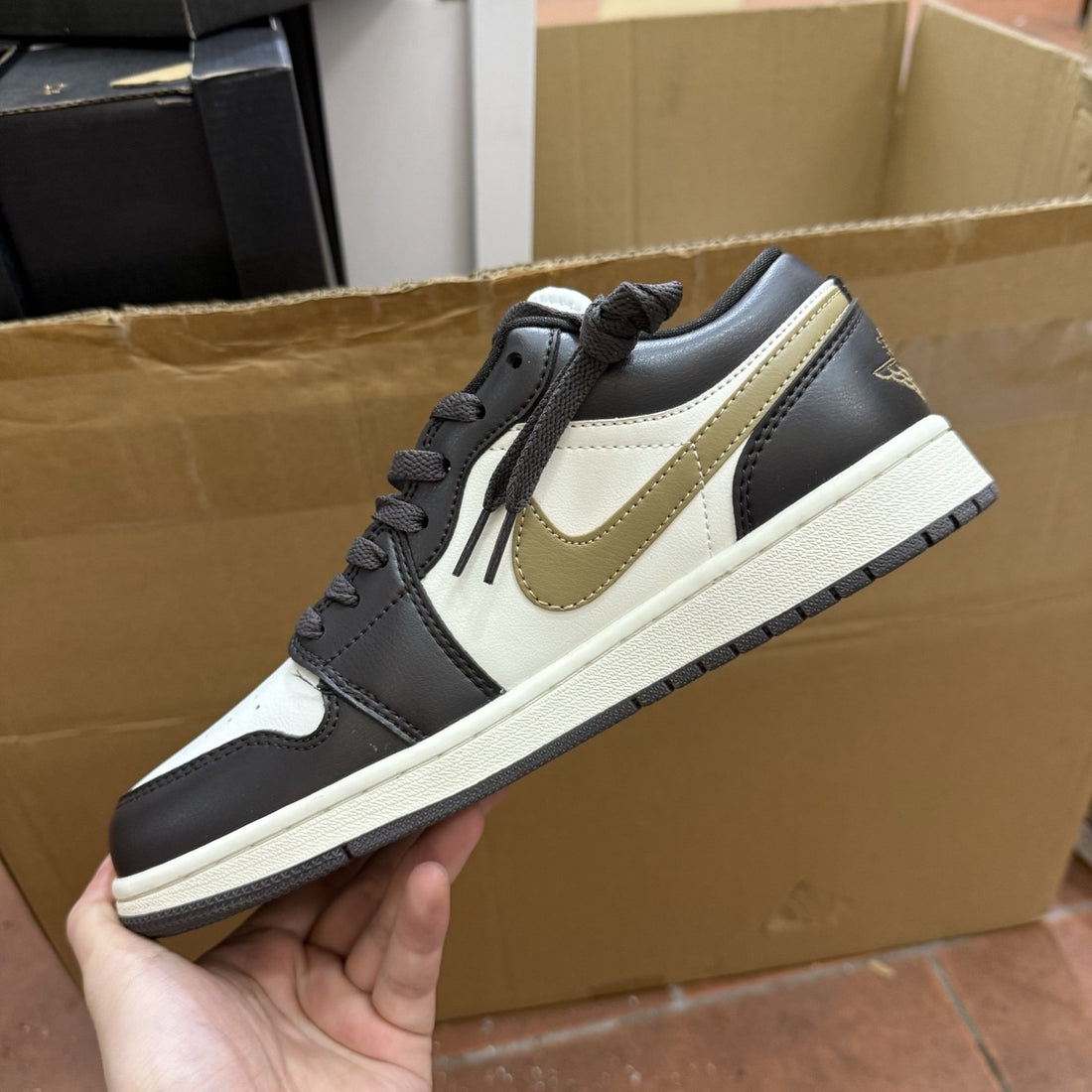 Air Jordan 1 Low Black Taupe
