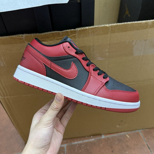 Air Jordan 1 Low Black Toe Gym Red