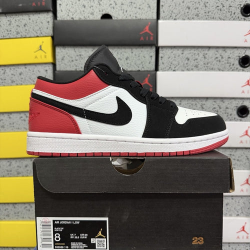 Air Jordan 1 Low Black Toe Red