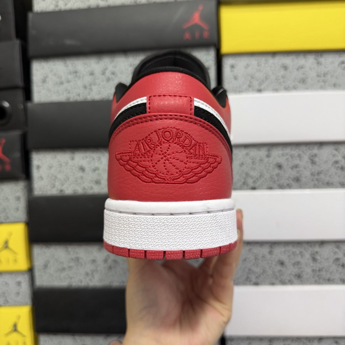 Air Jordan 1 Low Black Toe Red