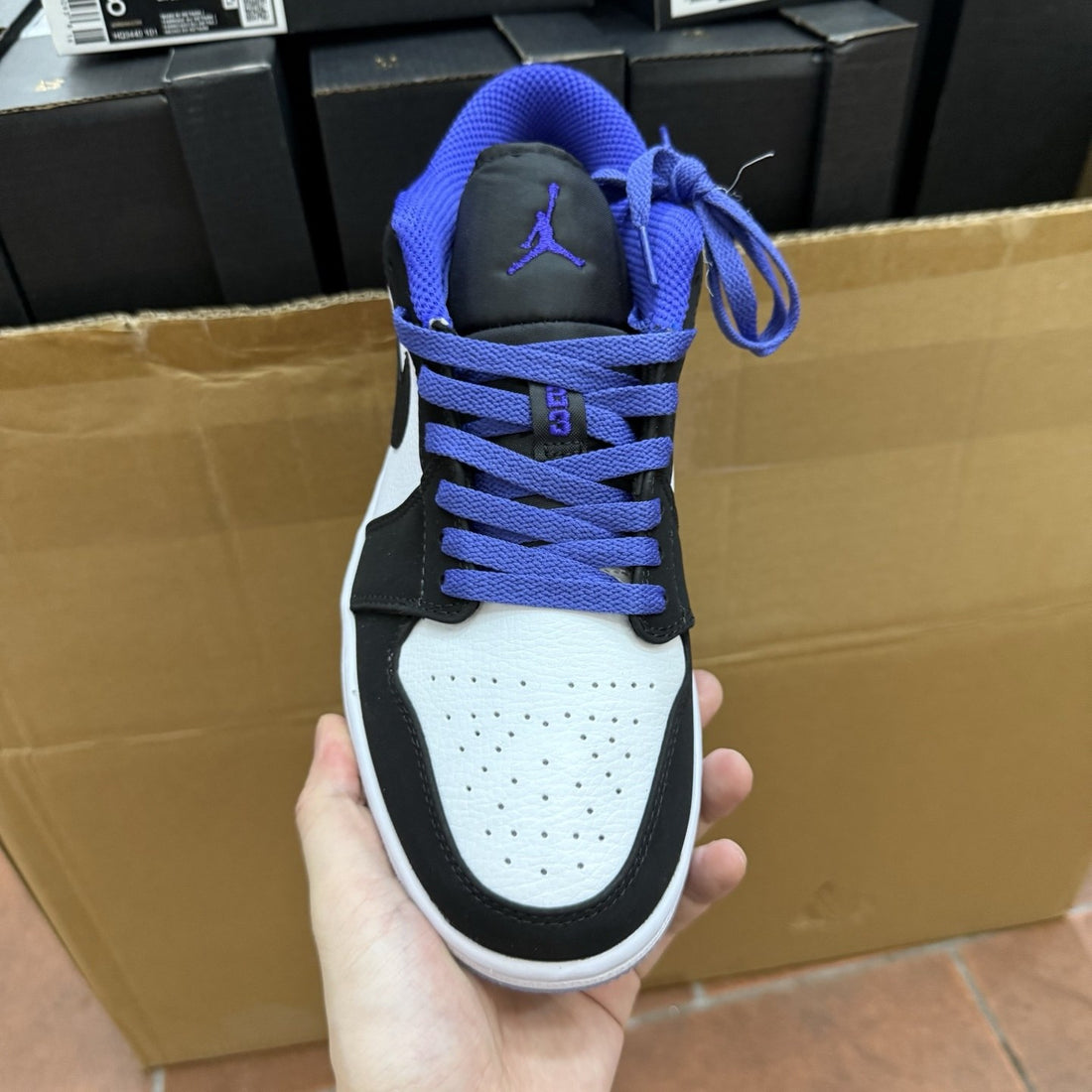 Air Jordan 1 Low Black Toe Royal