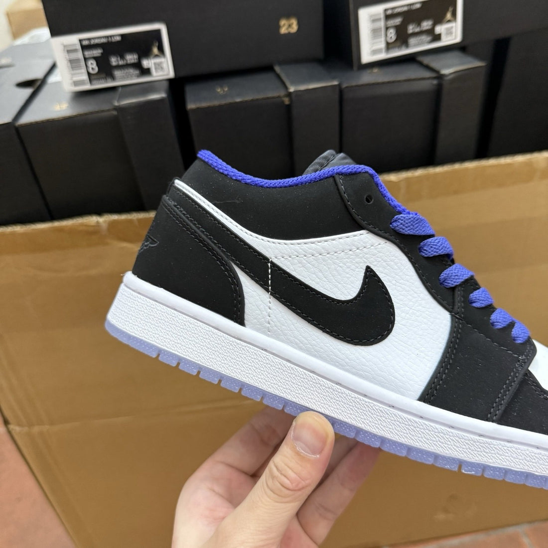 Air Jordan 1 Low Black Toe Royal