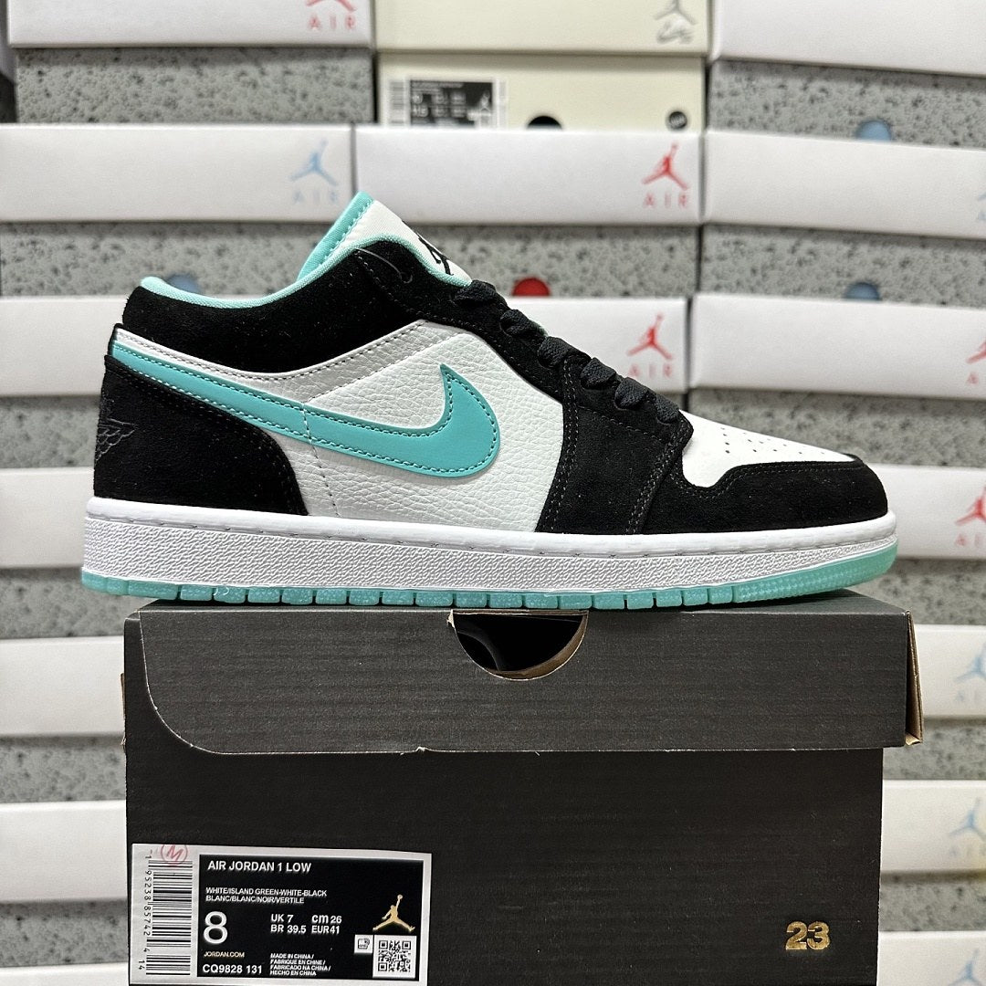 Air Jordan 1 Low Black Turquoise