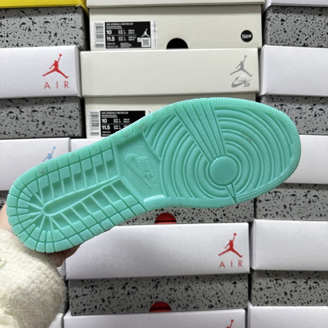 Air Jordan 1 Low Black Turquoise