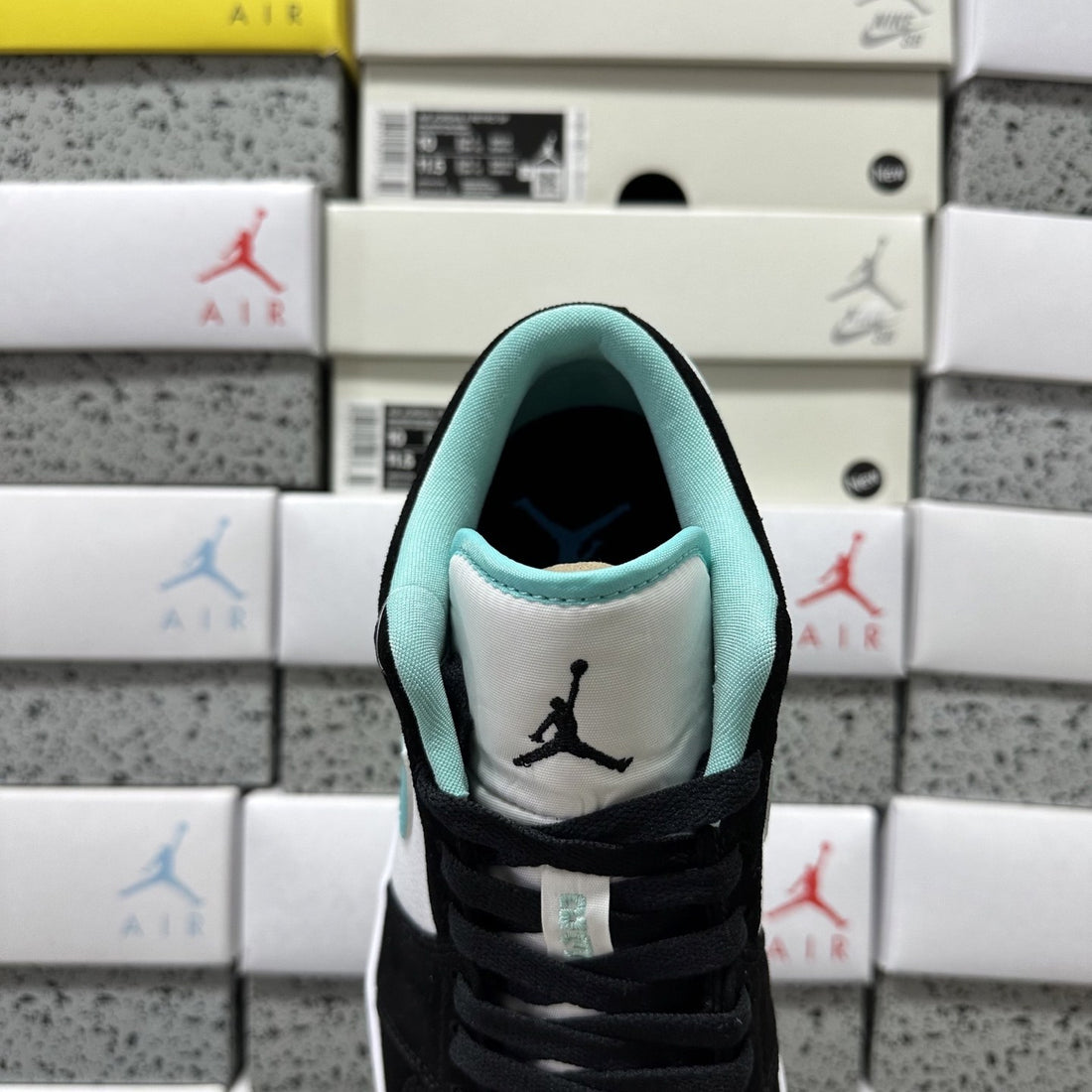 Air Jordan 1 Low Black Turquoise