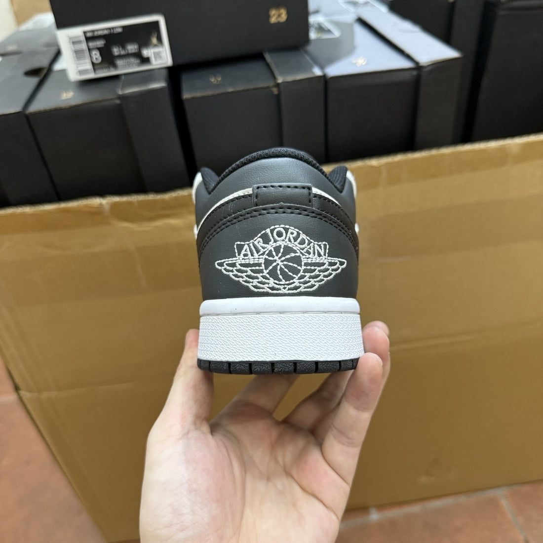 Air Jordan 1 Low Black White Sail