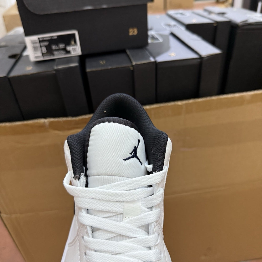 Air Jordan 1 Low Black White Sail