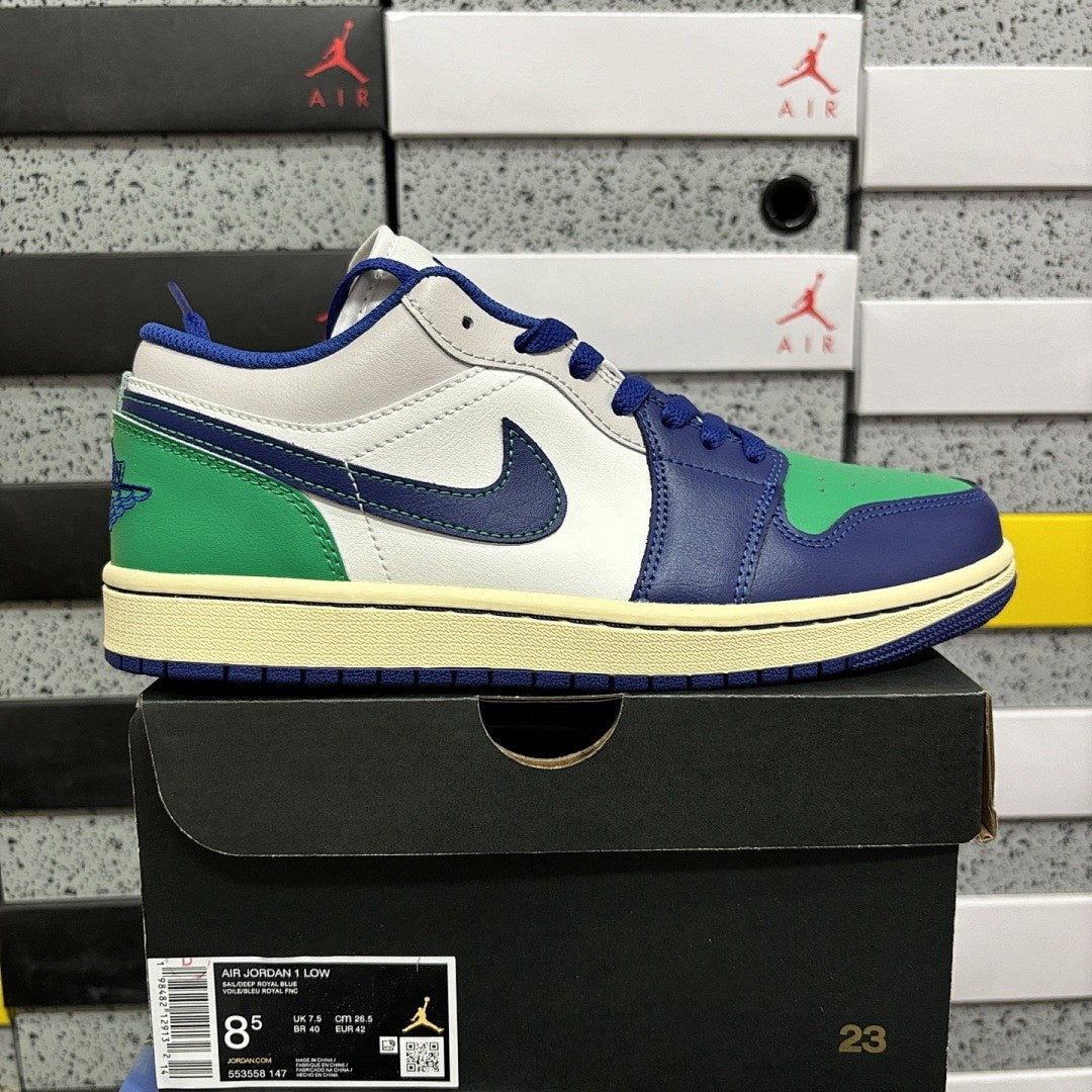 Air Jordan 1 Low Blue Green