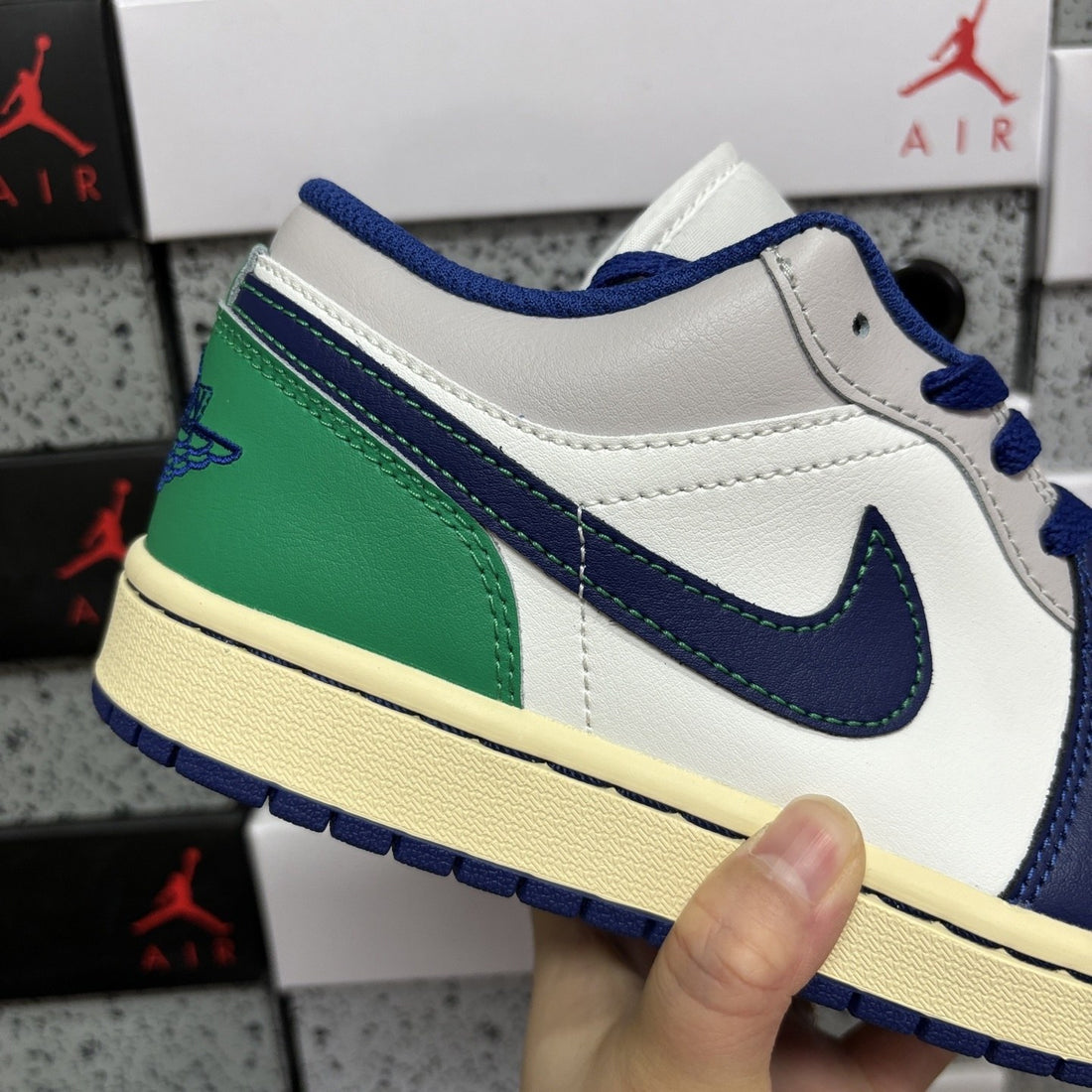 Air Jordan 1 Low Blue Green