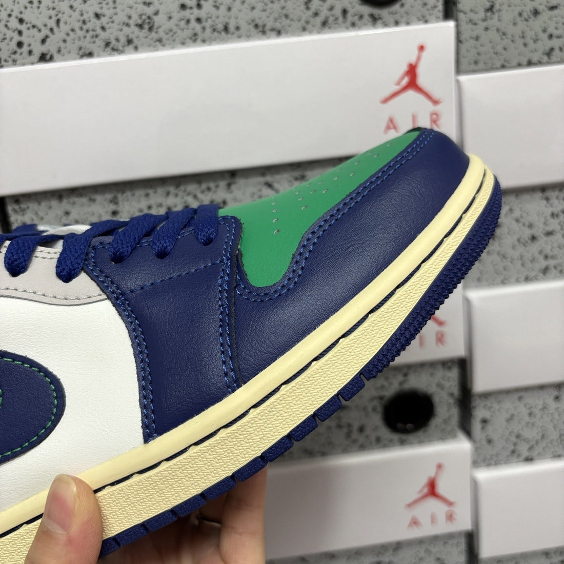 Air Jordan 1 Low Blue Green