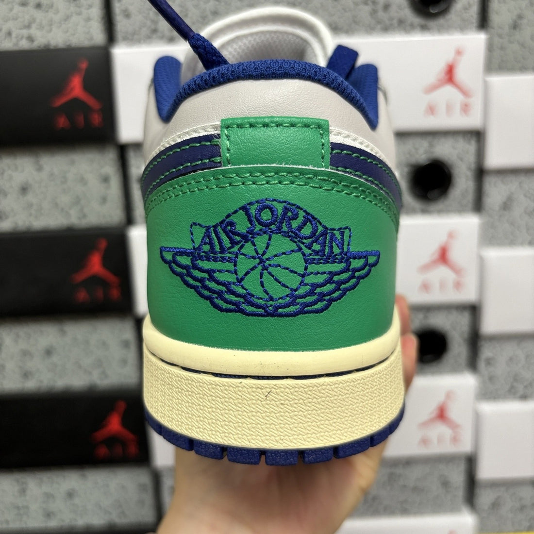 Air Jordan 1 Low Blue Green