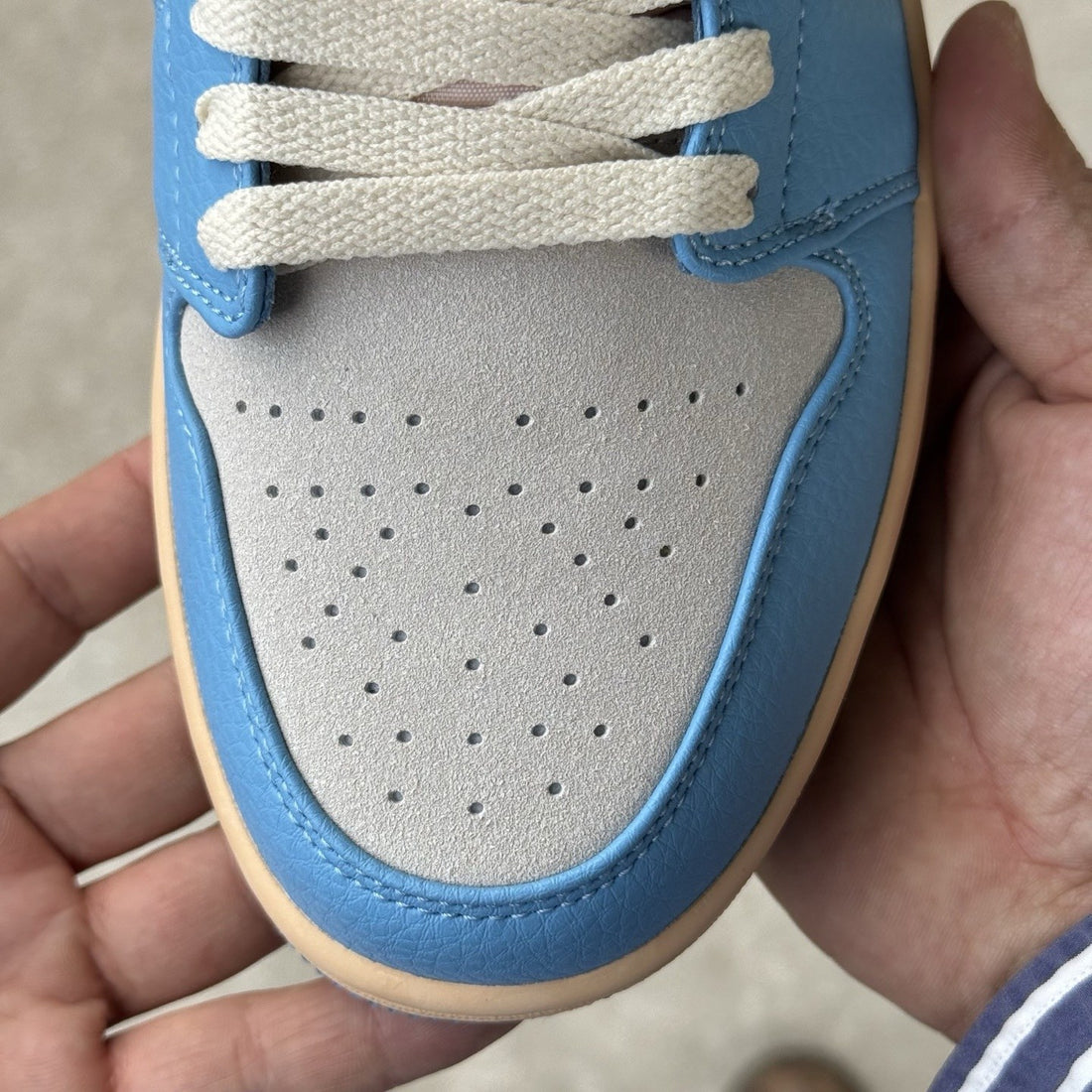 Air Jordan 1 Low Blue Grey Suede