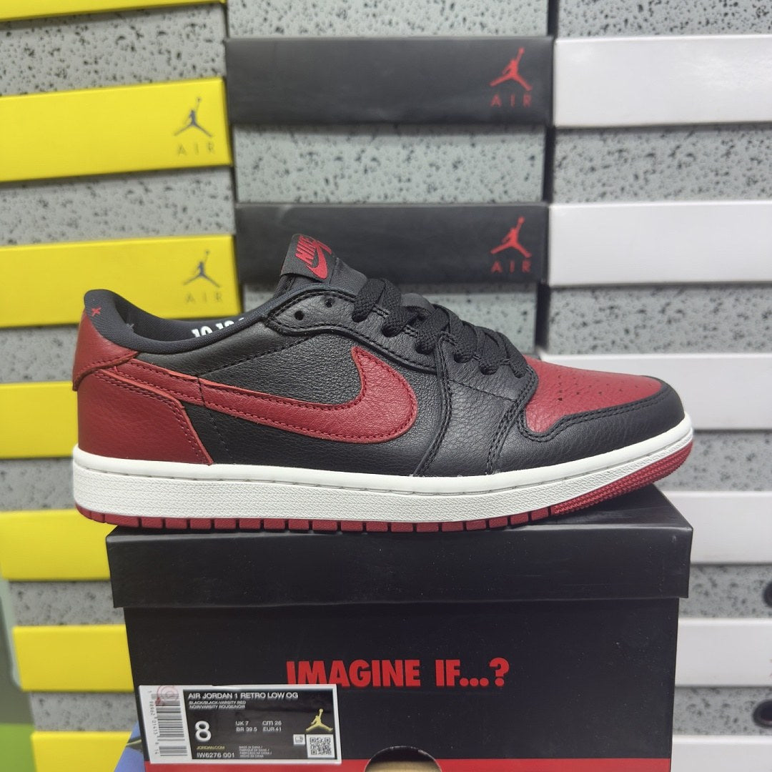 Air Jordan 1 Low Bred Toe