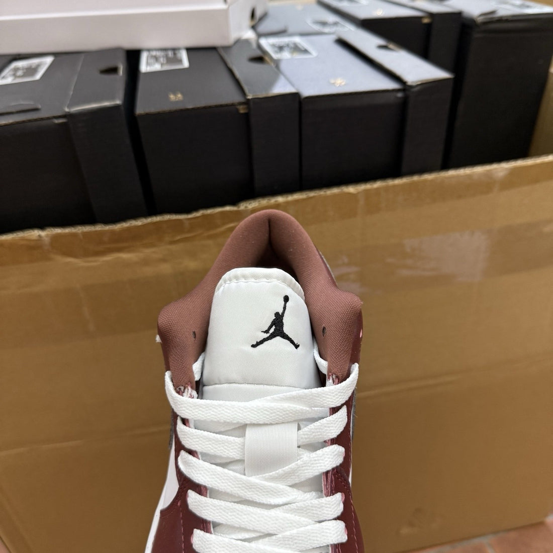Air Jordan 1 Low Burgundy Black