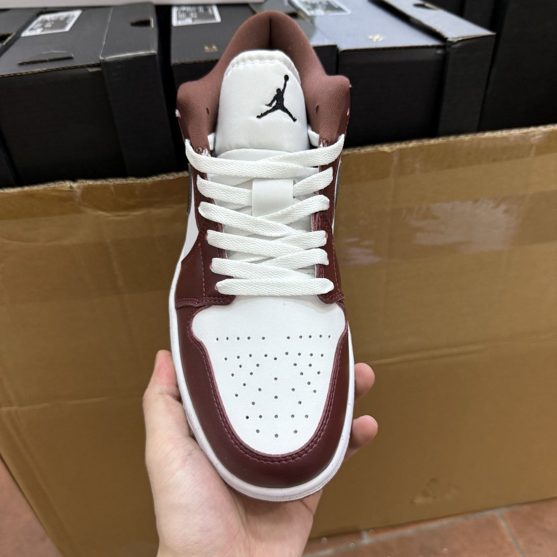 Air Jordan 1 Low Burgundy Black