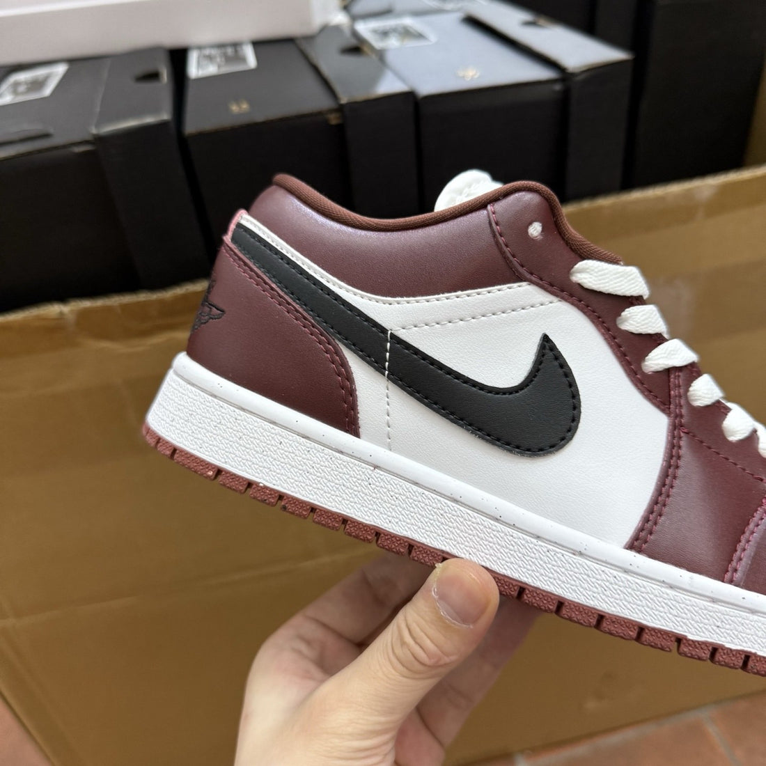 Air Jordan 1 Low Burgundy Black