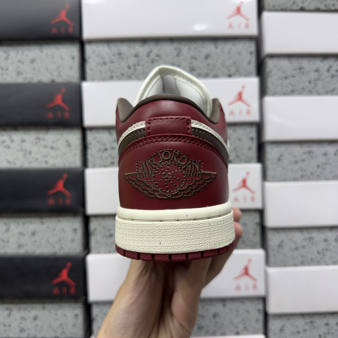 Air Jordan 1 Low Burgundy Brown