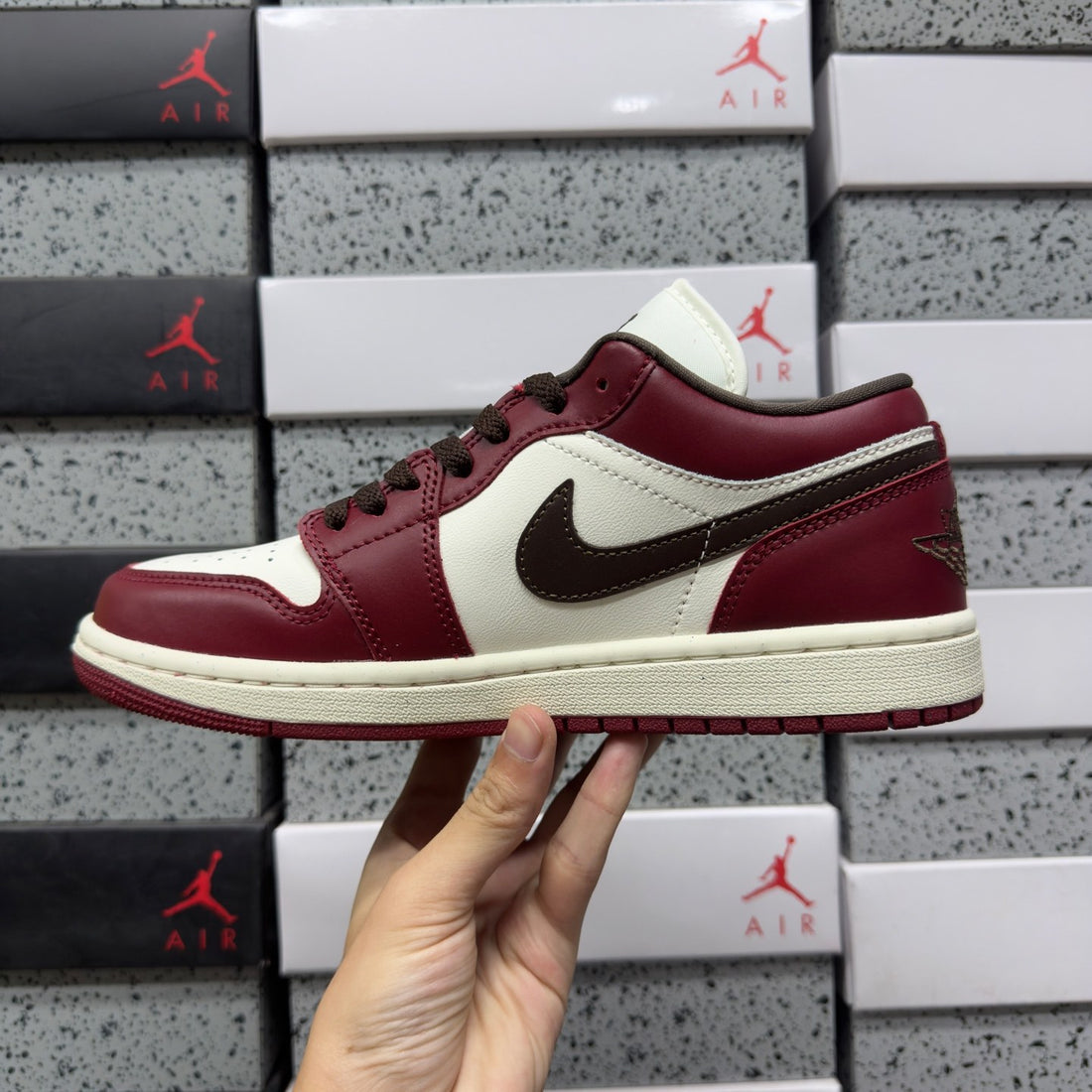 Air Jordan 1 Low Burgundy Brown