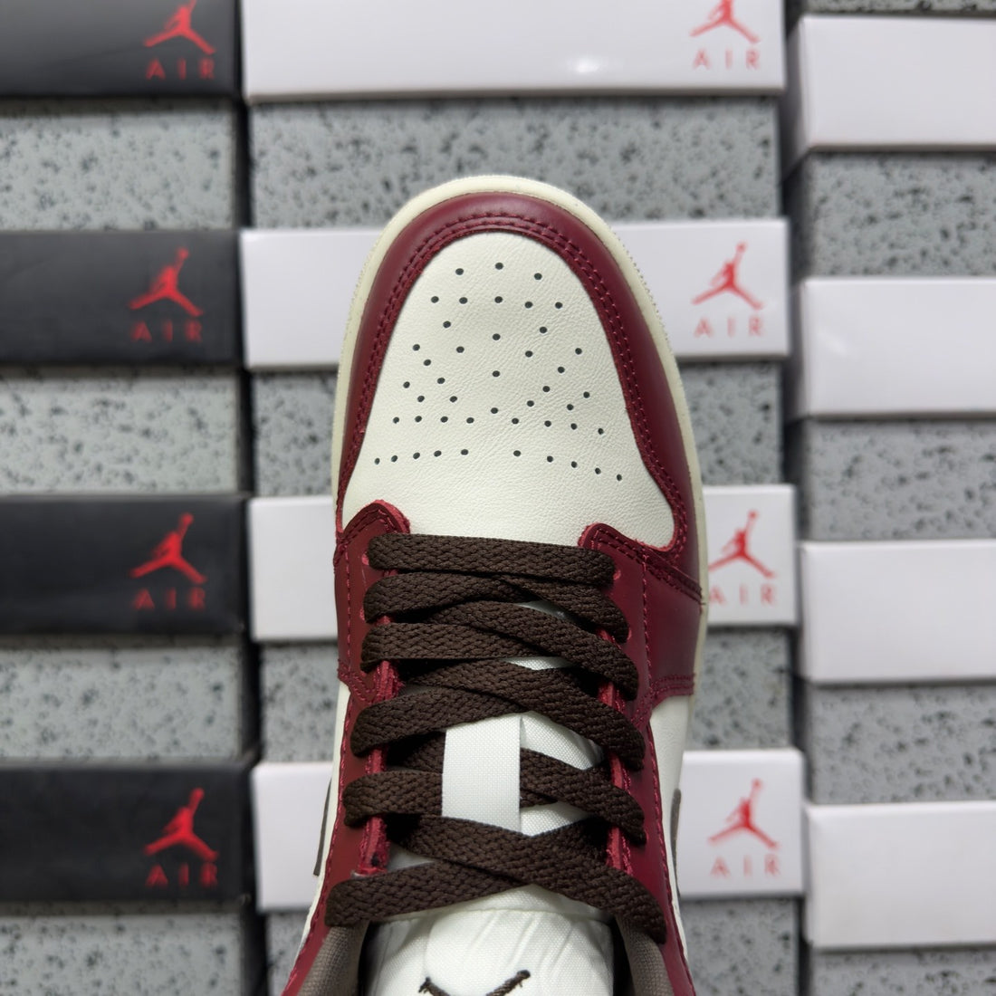 Air Jordan 1 Low Burgundy Brown