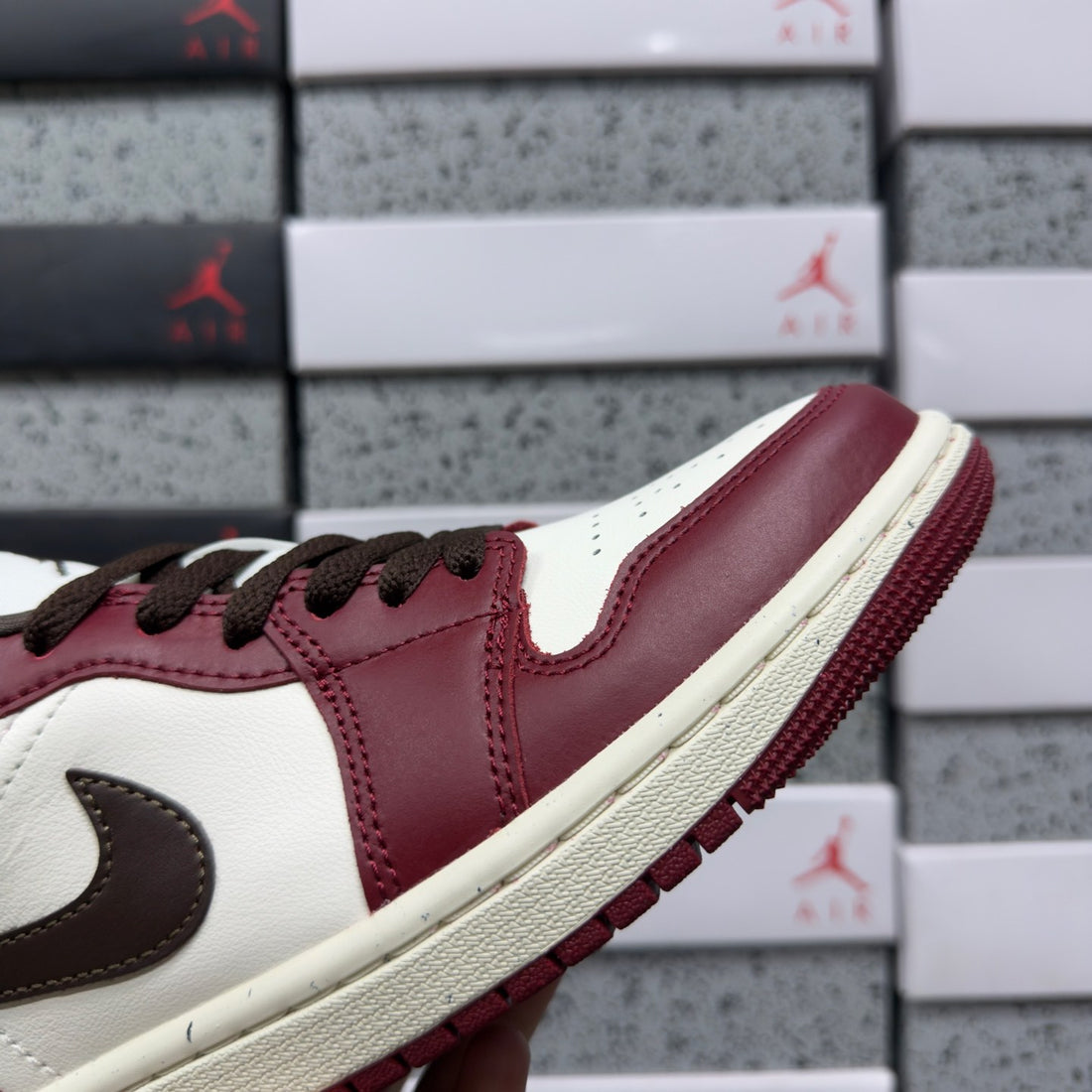 Air Jordan 1 Low Burgundy Brown