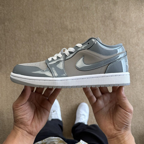 Air Jordan 1 Low Cement Grey Patent
