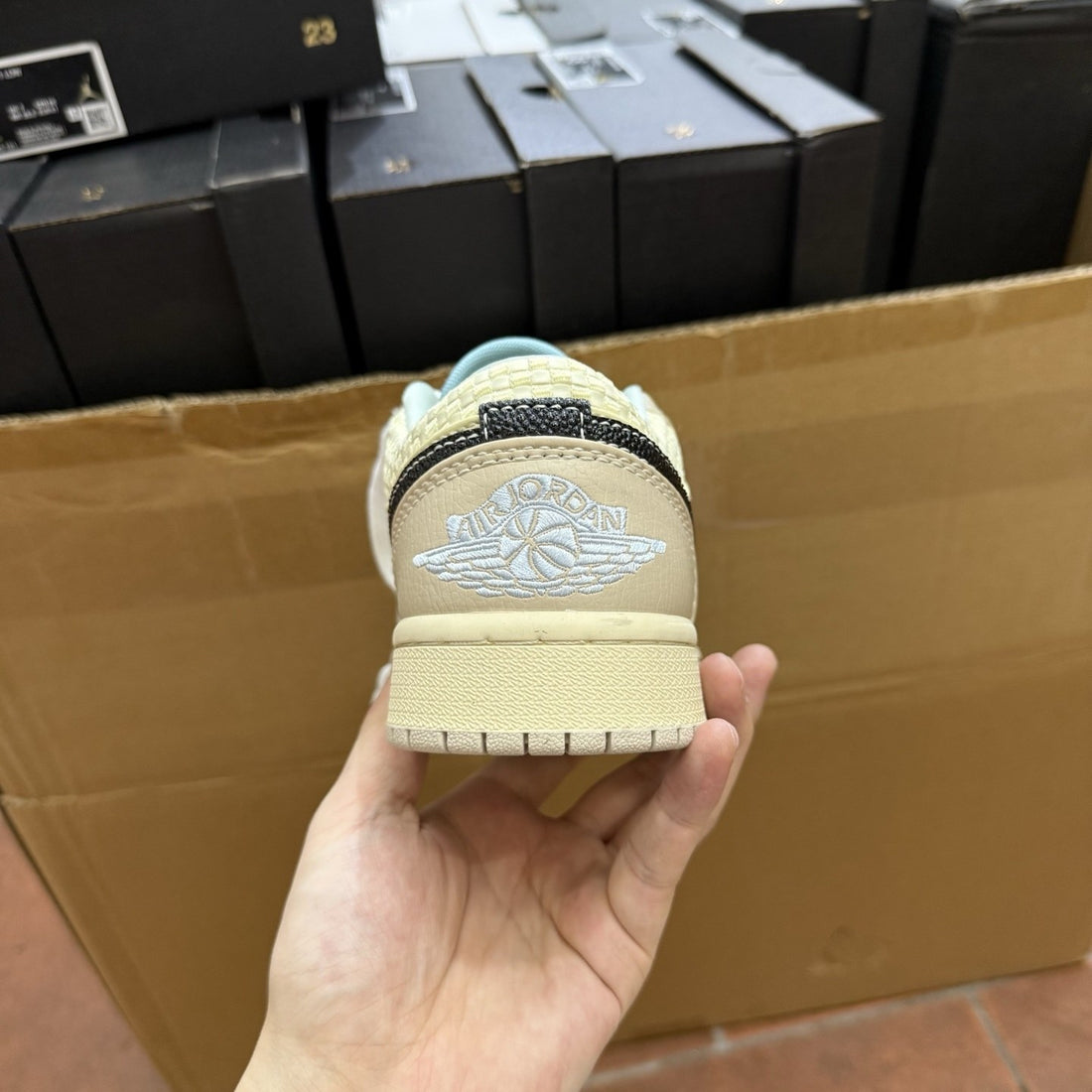 Air Jordan 1 Low Cream Snake