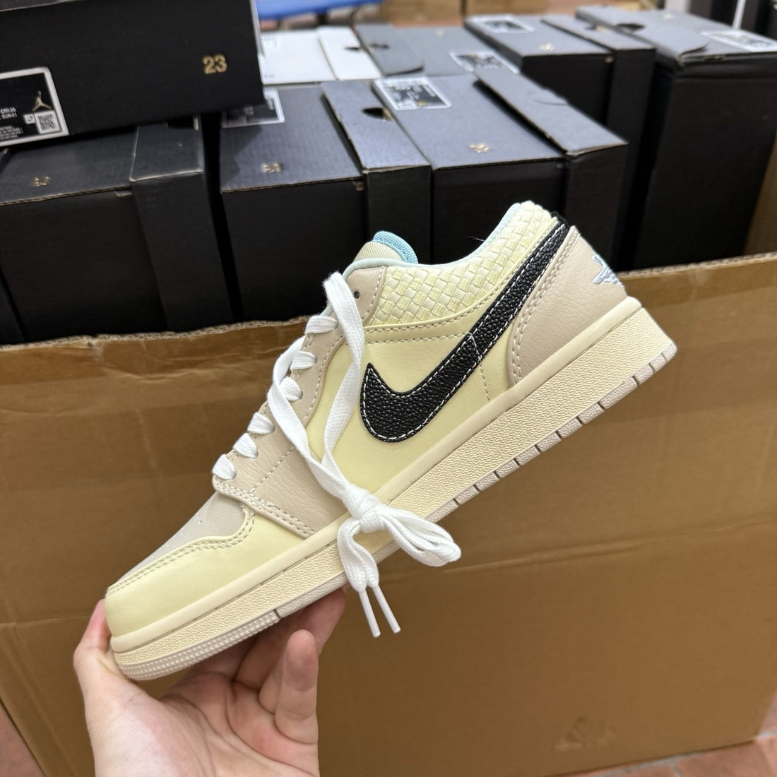 Air Jordan 1 Low Cream Snake