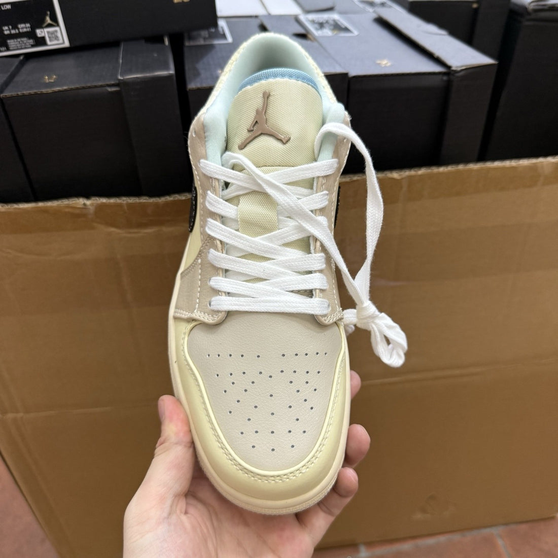 Air Jordan 1 Low Cream Snake