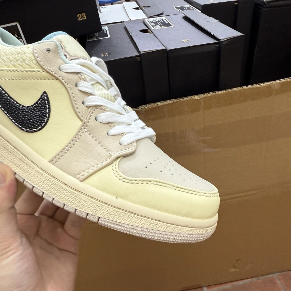 Air Jordan 1 Low Cream Snake