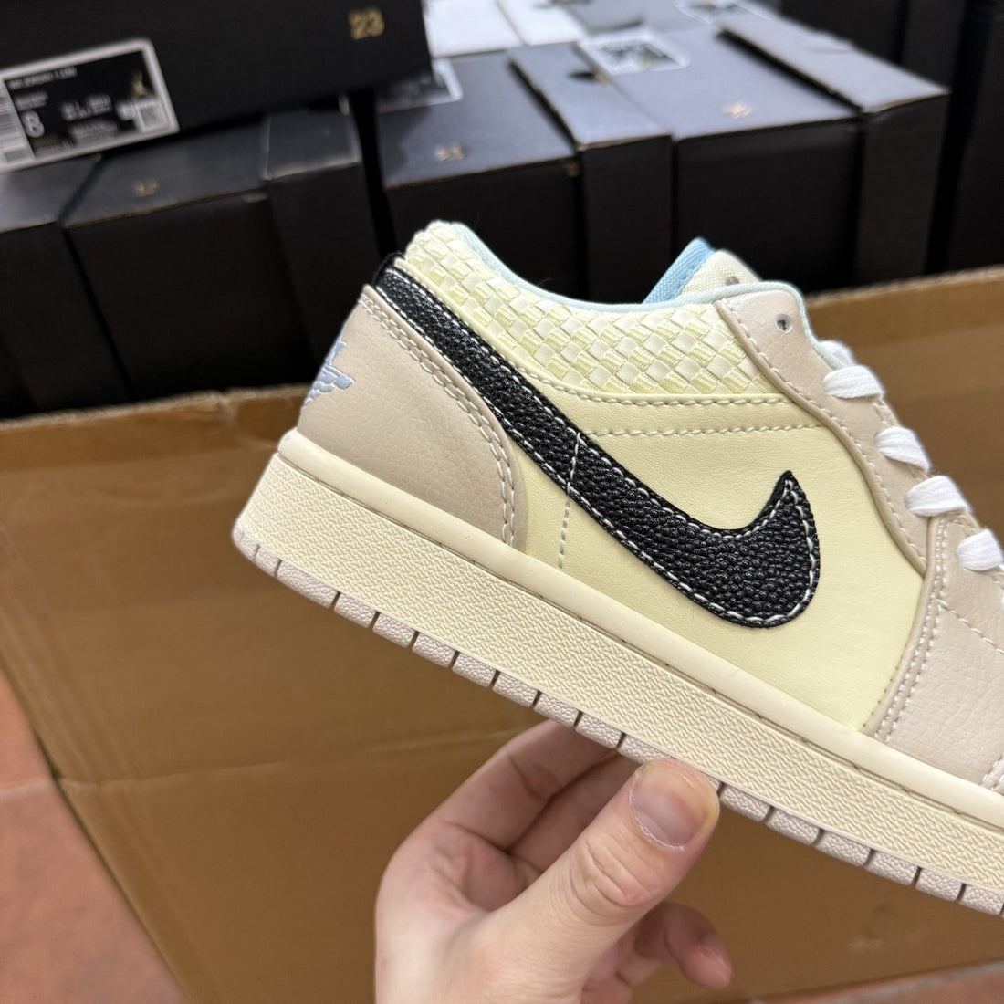 Air Jordan 1 Low Cream Snake