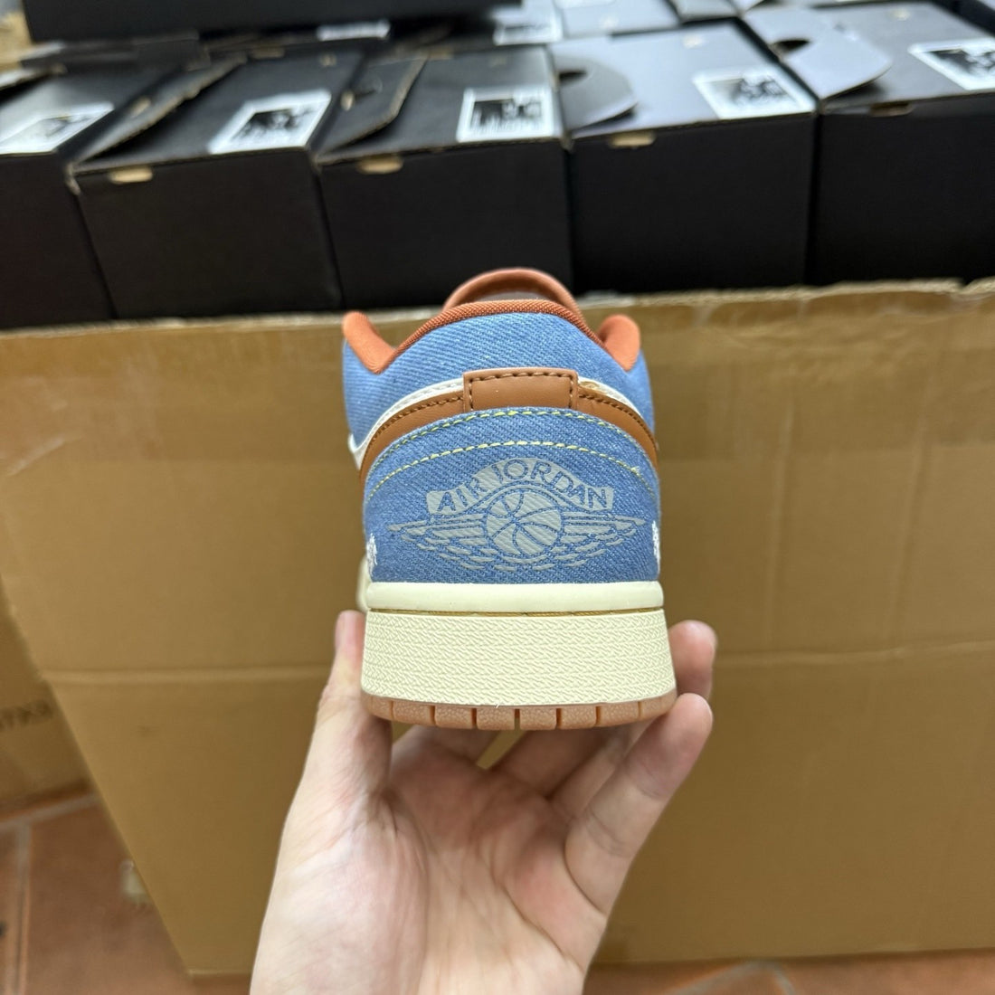 Air Jordan 1 Low Denim Rust