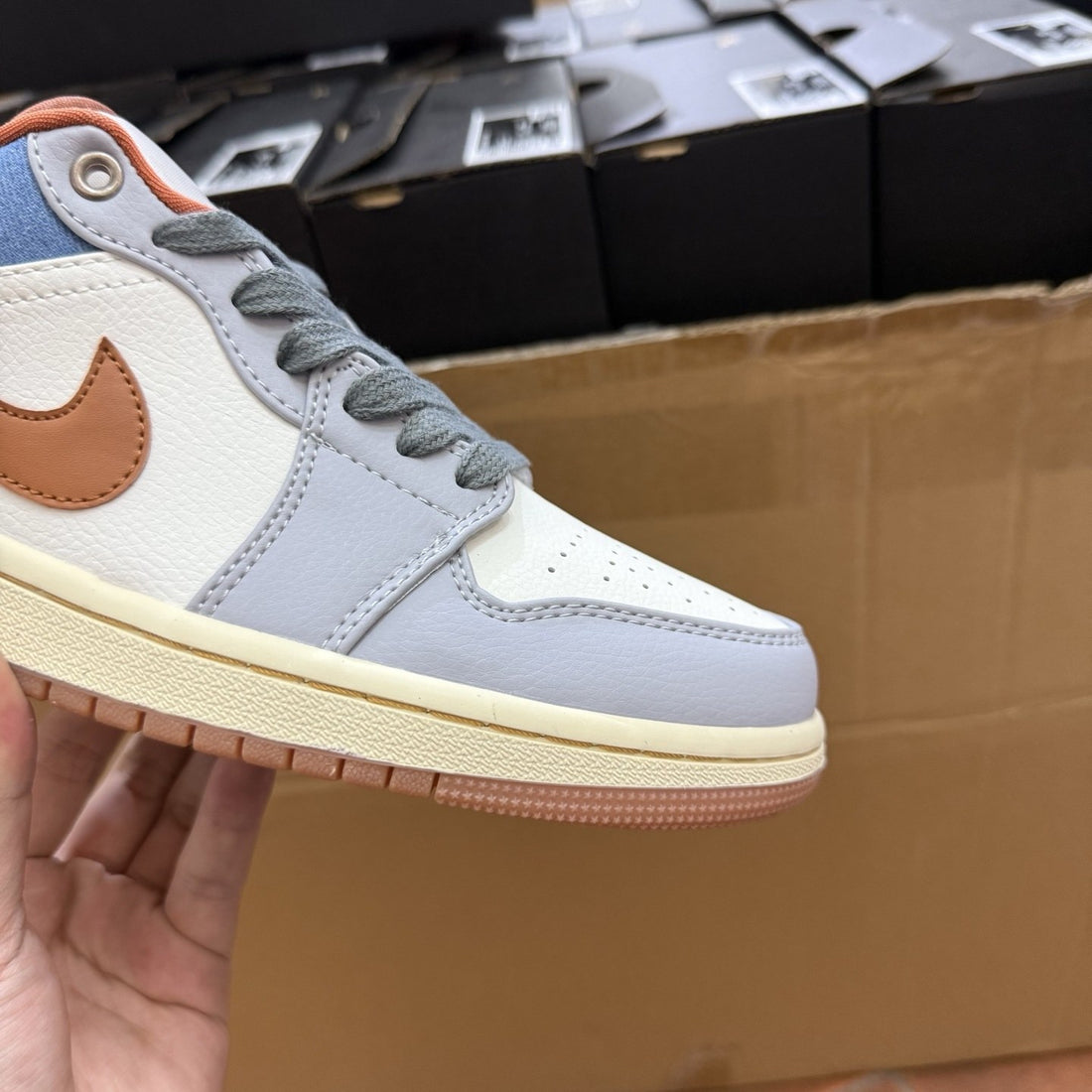 Air Jordan 1 Low Denim Rust