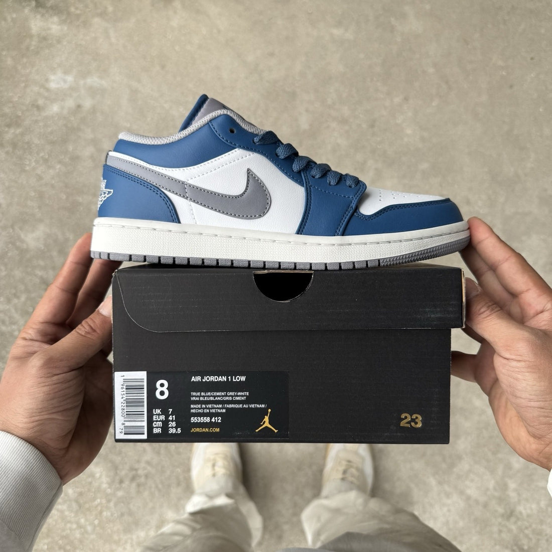 Air Jordan 1 Low French Blue Grey