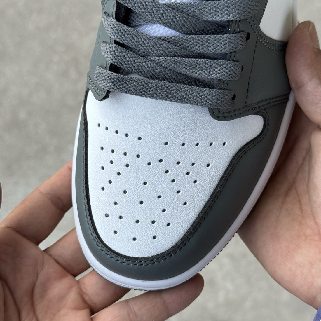 Air Jordan 1 Low Grey Black Toe