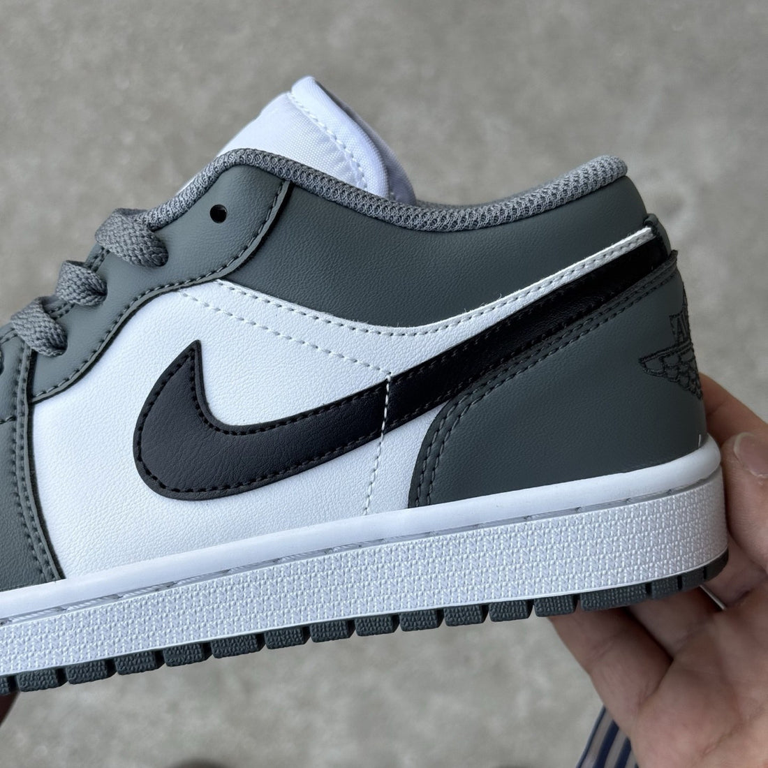 Air Jordan 1 Low Grey Black Toe