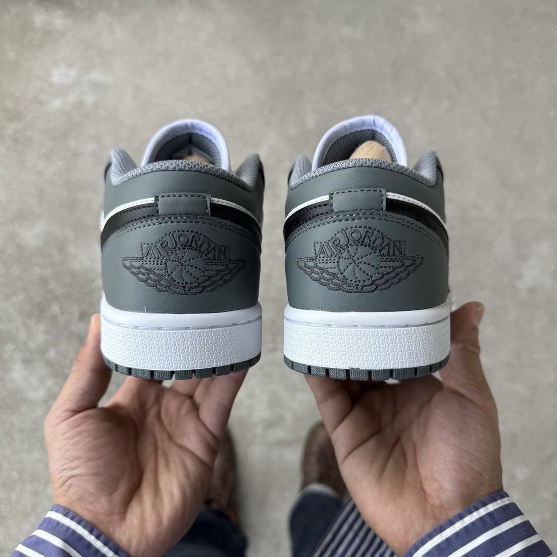 Air Jordan 1 Low Grey Black Toe