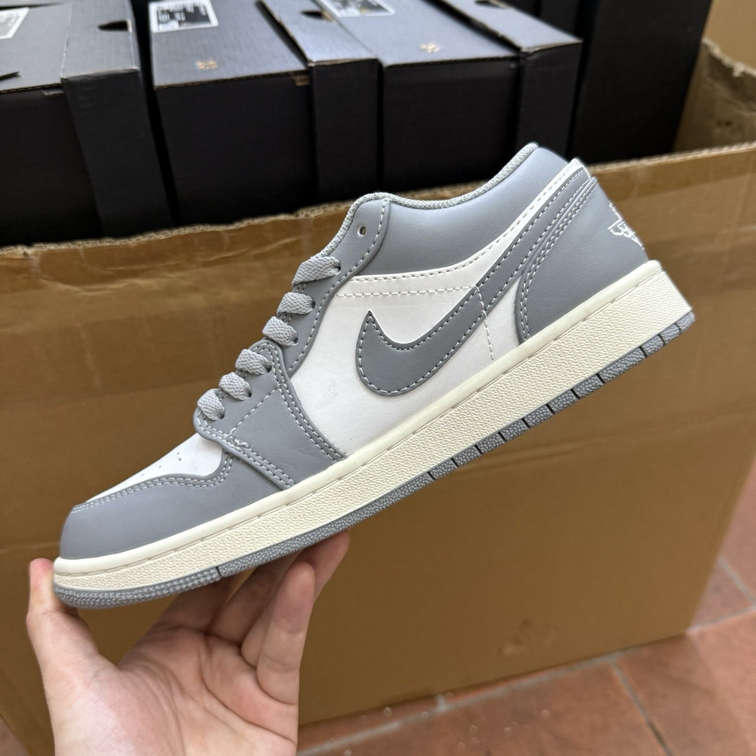 Air Jordan 1 Low Grey Cream